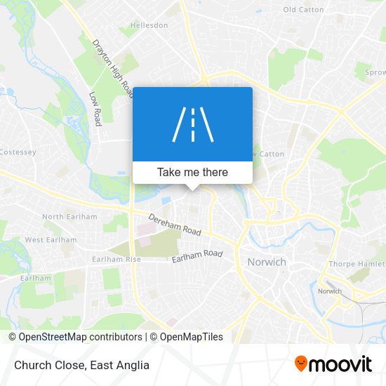 Church Close map