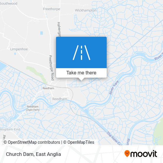 Church Dam map