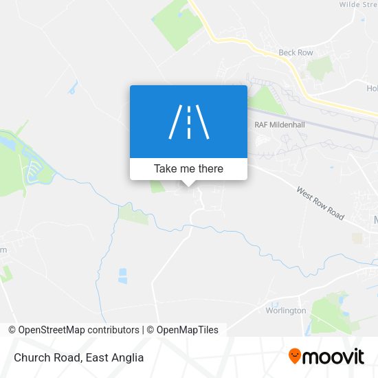 Church Road map
