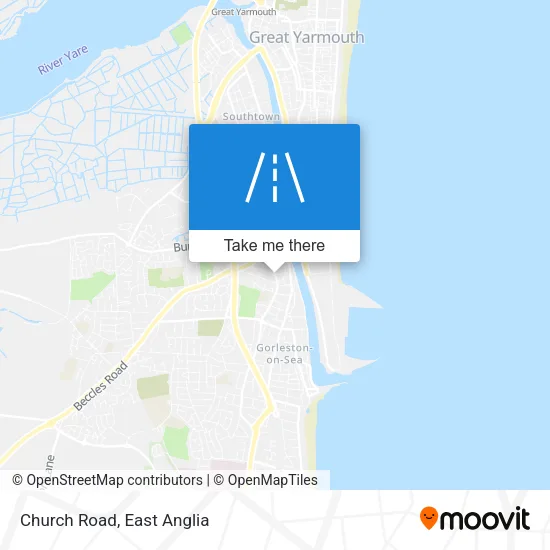 Church Road map