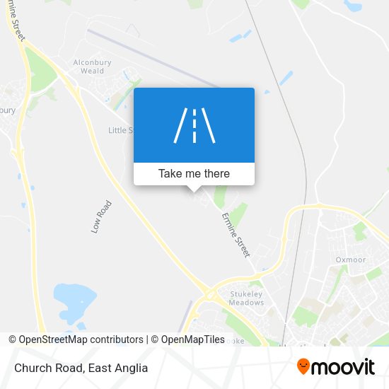 Church Road map