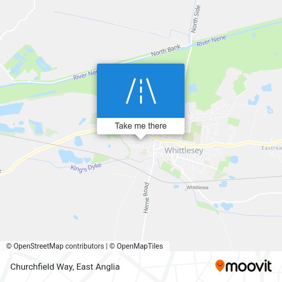 Churchfield Way map