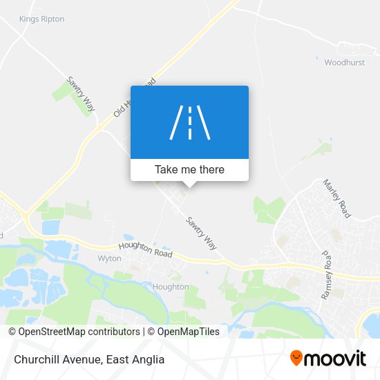 Churchill Avenue map