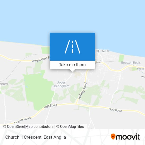 Churchill Crescent map