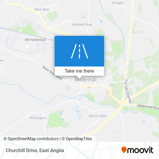 Churchill Drive map