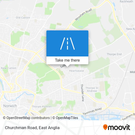 Churchman Road map