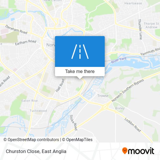 Churston Close map