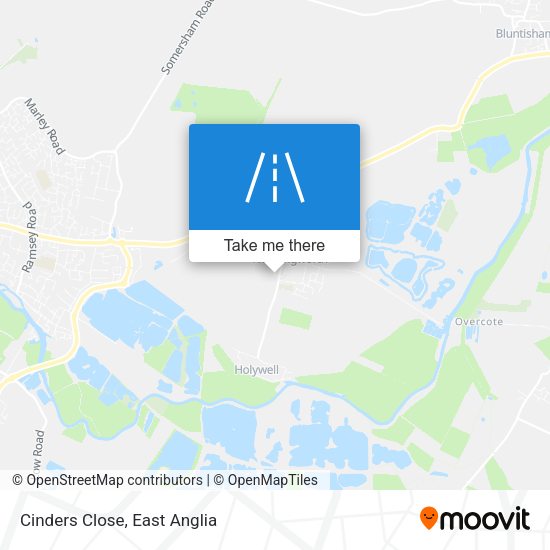 Cinders Close map
