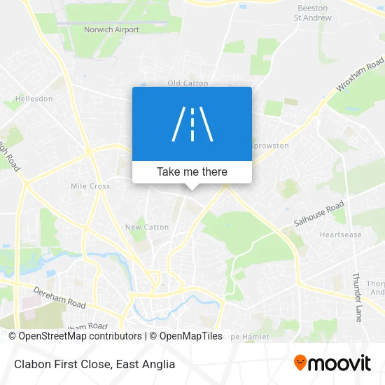Clabon First Close map
