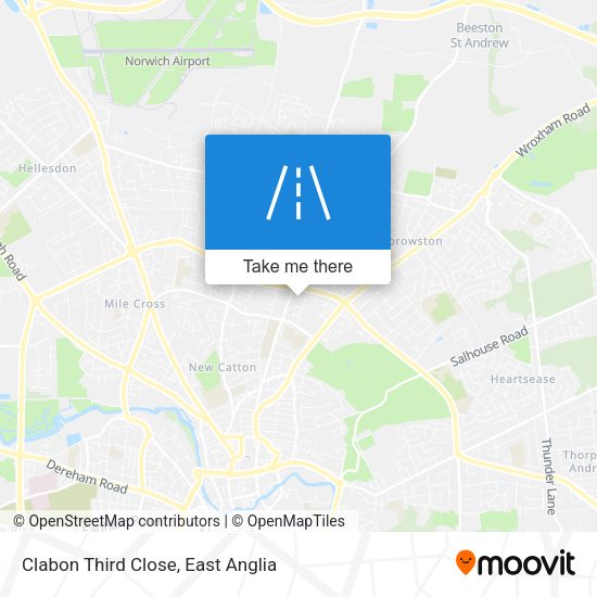 Clabon Third Close map