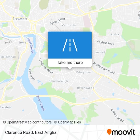 Clarence Road map