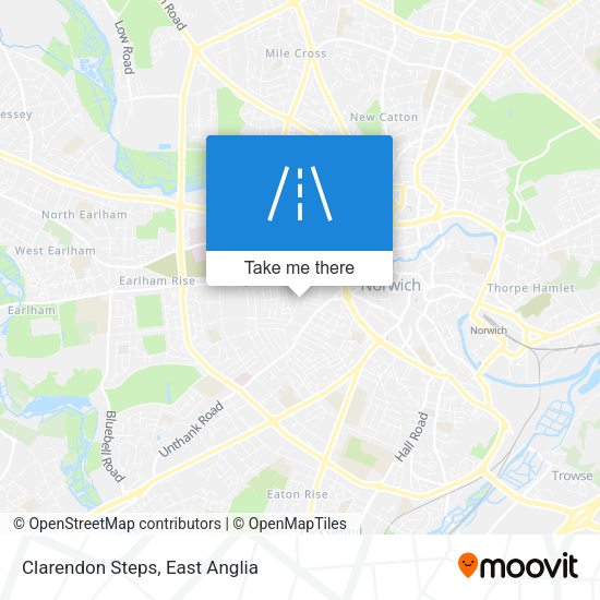 Clarendon Steps map