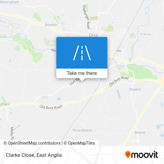 Clarke Close map