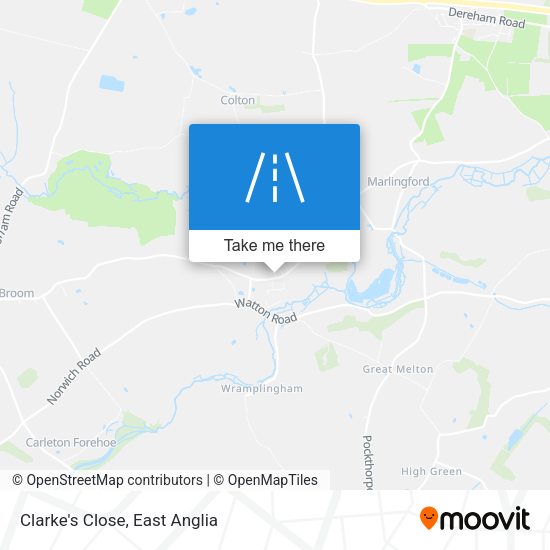 Clarke's Close map