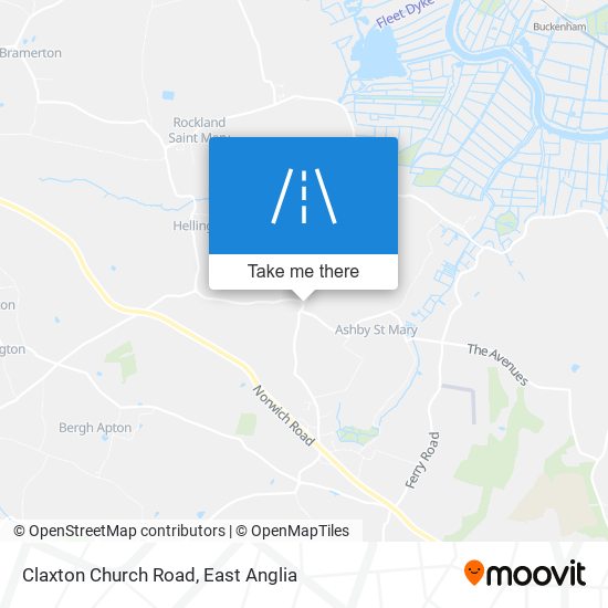 Claxton Church Road map