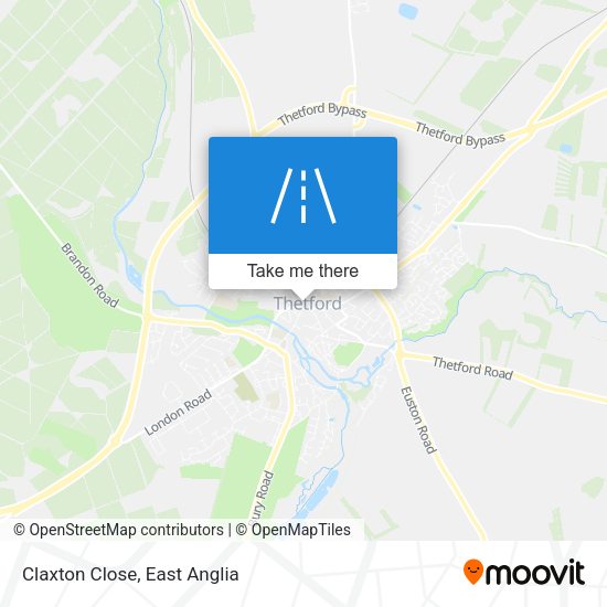 Claxton Close map
