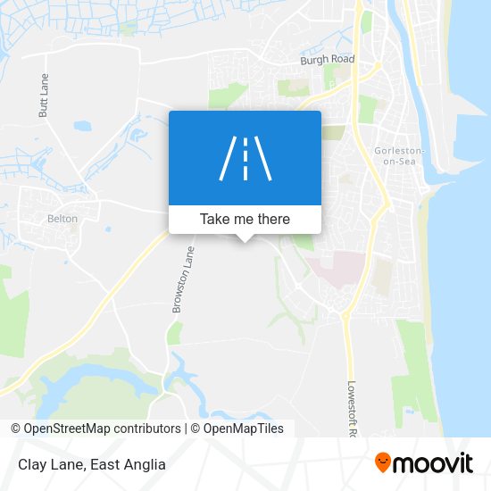 Clay Lane map