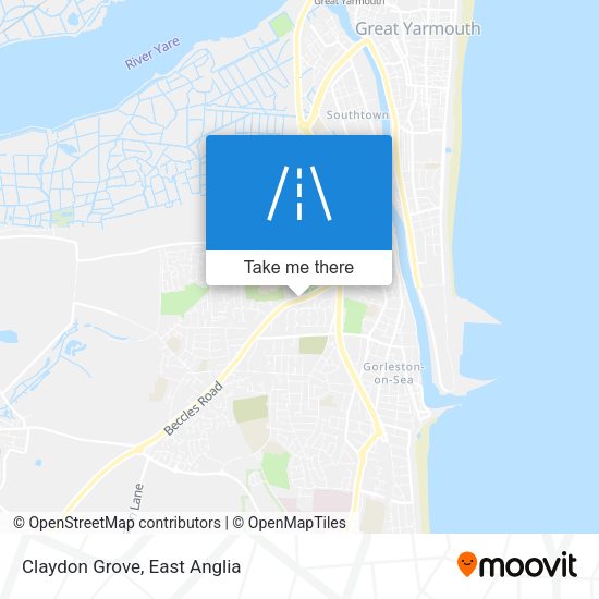 Claydon Grove map