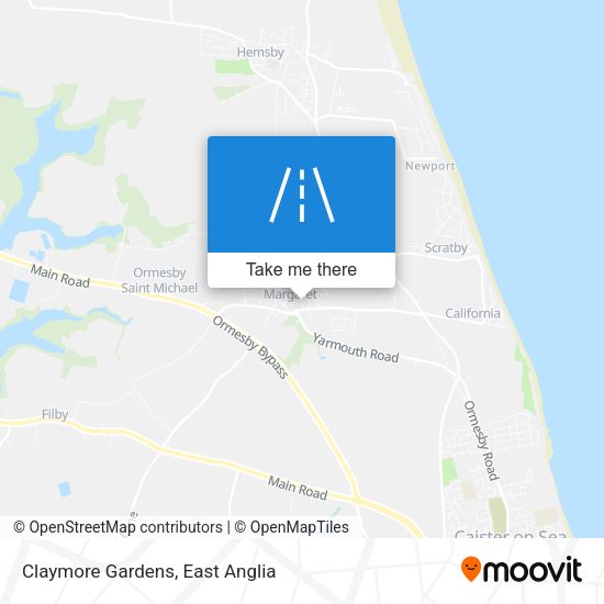Claymore Gardens map