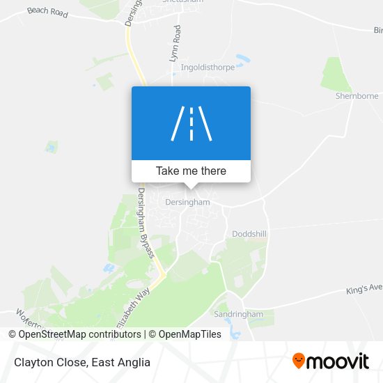 Clayton Close map