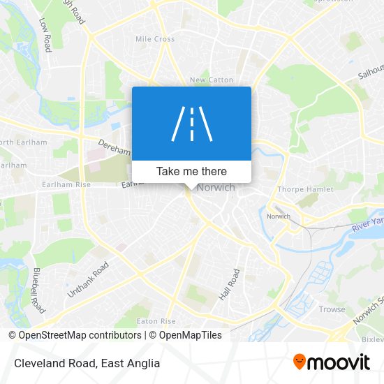 Cleveland Road map