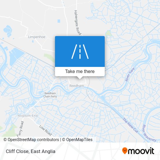 Cliff Close map