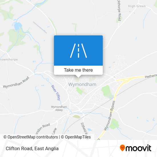Clifton Road map