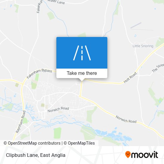 Clipbush Lane map