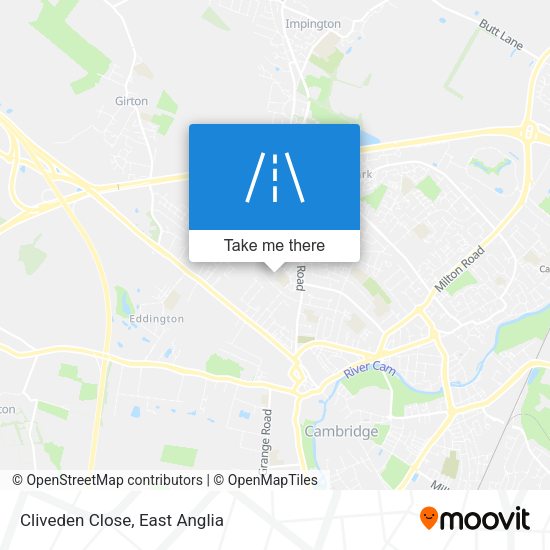 Cliveden Close map
