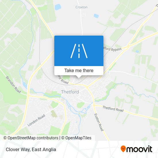Clover Way map