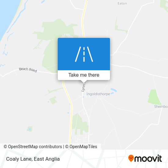 Coaly Lane map