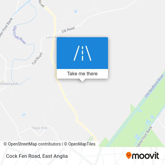 Cock Fen Road map