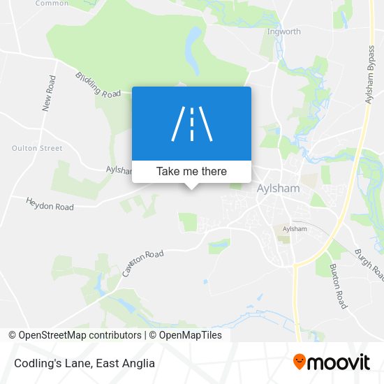 Codling's Lane map