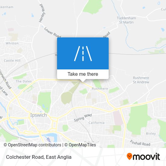 Colchester Road map