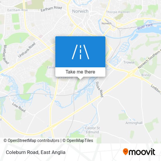 Coleburn Road map