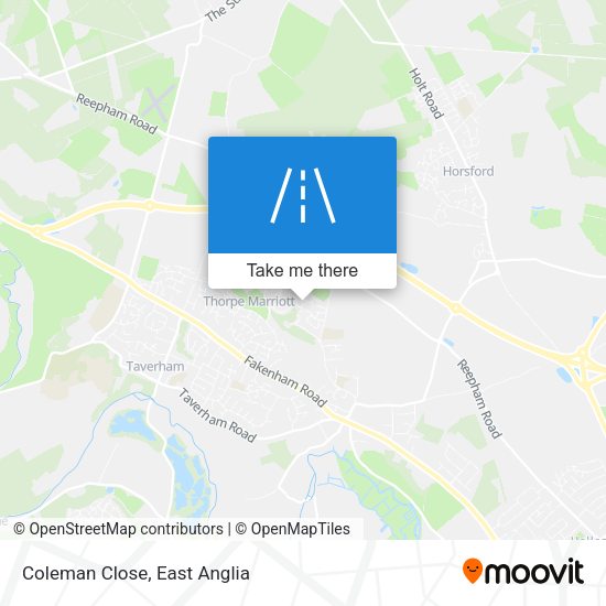Coleman Close map