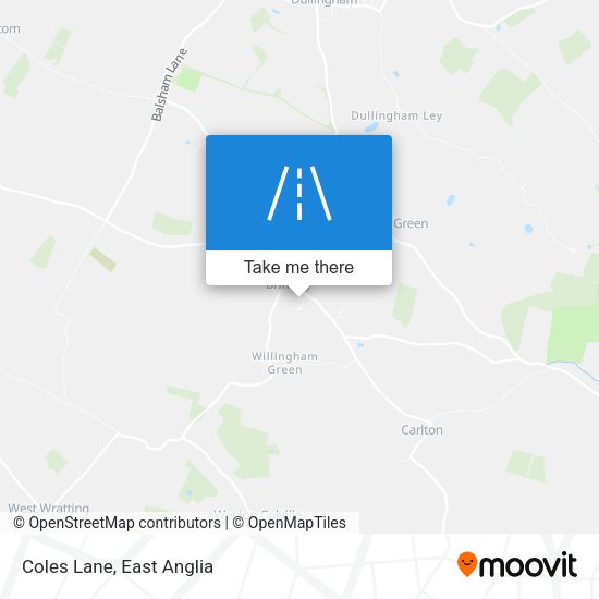Coles Lane map