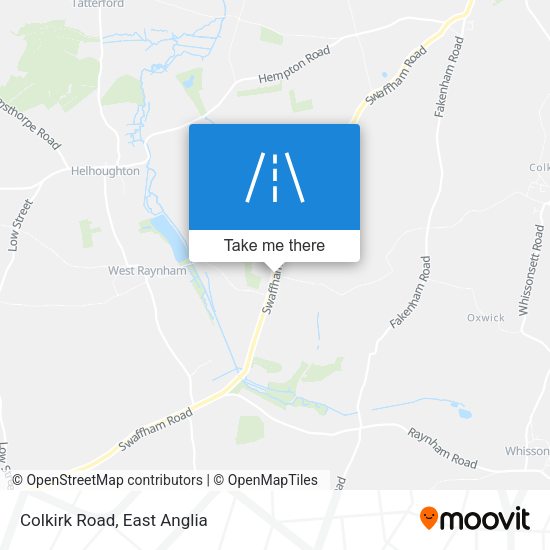 Colkirk Road map