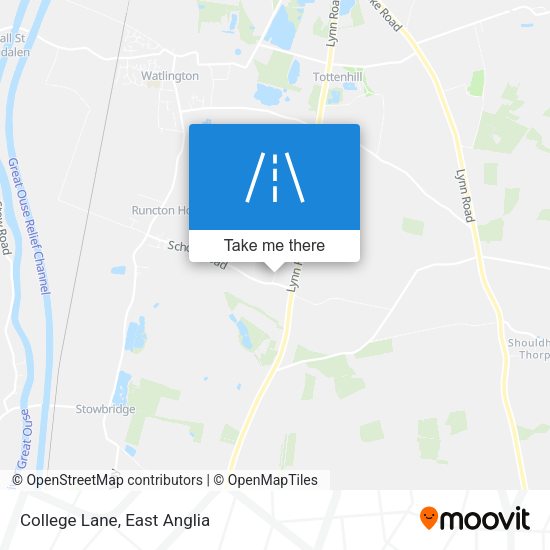 College Lane map