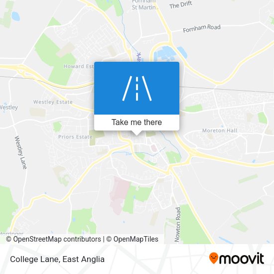 College Lane map