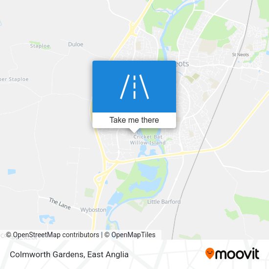 Colmworth Gardens map