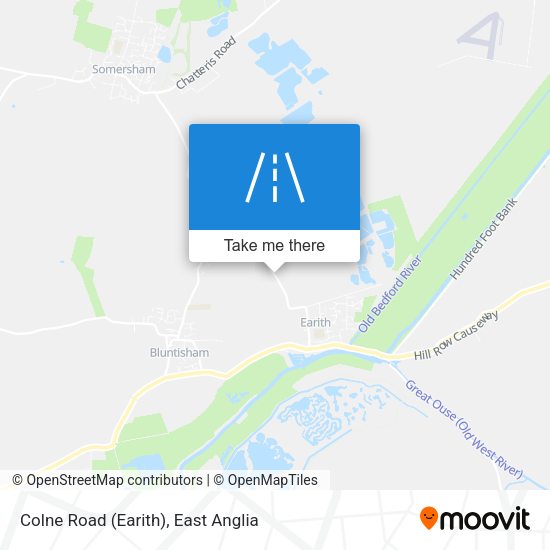 Colne Road (Earith) map