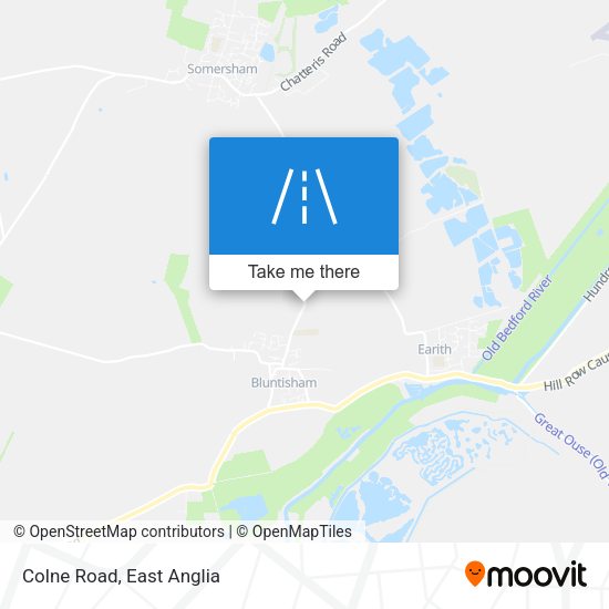 Colne Road map