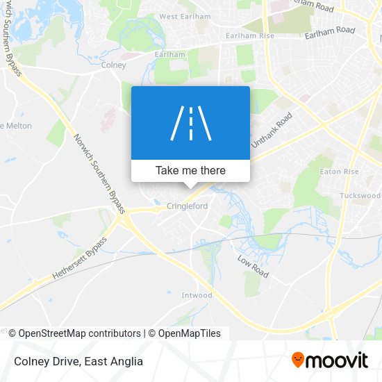 Colney Drive map