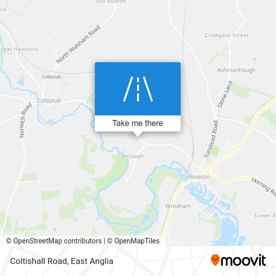 Coltishall Road map