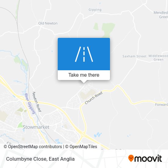 Columbyne Close map