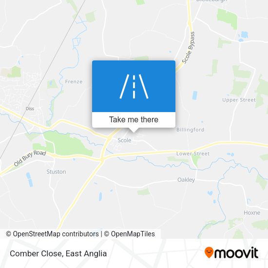 Comber Close map