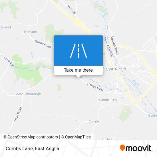 Combs Lane map