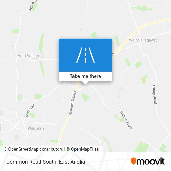 Common Road South map