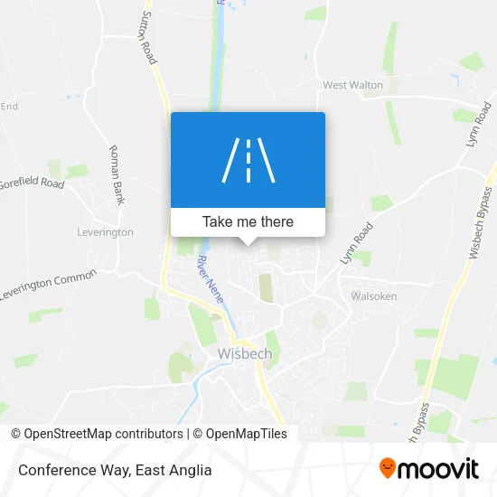 Conference Way map